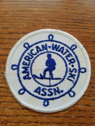 Vintage American Water Ski Association Cloth Back Patch