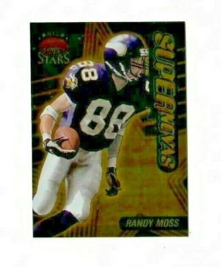 Randy Moss 1998 Topps Stars Supernova Rookie Card D 23/100 Football Hall Fame
