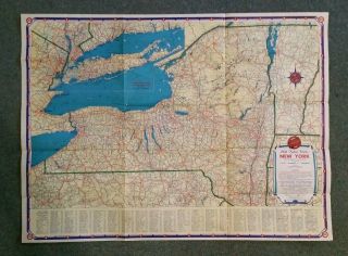 York,  Tydol/Veedol Gasoline Road Map,  1935 2