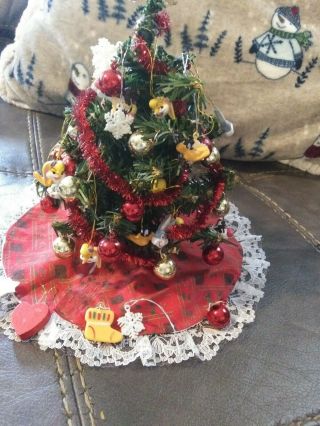 Mini Tree With Vintage Mini Looney Tune Ornaments