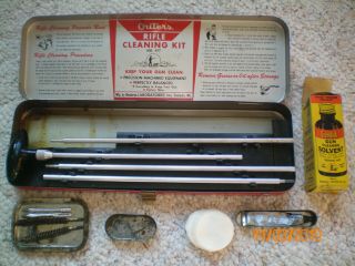Vintage Outers Gunslick Rifle Cleaning Kit - 477 30 Cal.  W/ Extra Tips And Rod