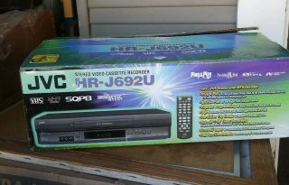 Jvc Hr - J692u Vcr Vhs Player 4 Head Hi - Fi Stereo Video Cassette Recorder Wbox