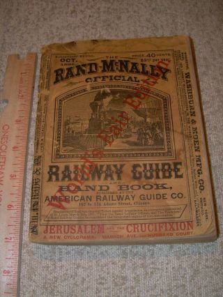 Rand Mcnally Railway Guide Hand Book World 