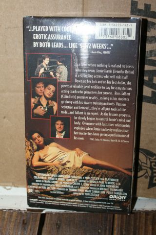Vintage VHS 1994 Playmaker Erotic Thriller Colin Firth Jennifer Rubin John Getz 2