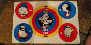 Vintage Popeye The Sailor Man Tin Target Gun Game