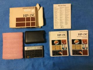 Hp 15c Scientific Calculator With Case And Manuals