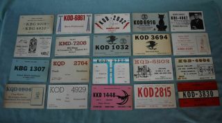 40 Vintage Cb Radio Qsl Cards From The 60 