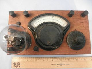 Wonderful,  Historic 1920 Hoyt 100 Tube Tester with Western Electric 216 - A Tube NR 2