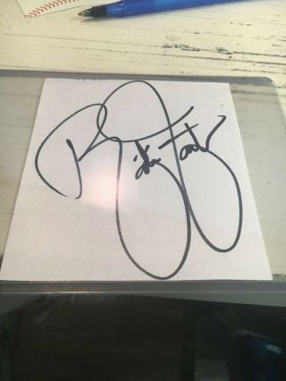 Rickie Fowler Signed 3x5 Index Card
