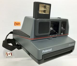 Vintage Polaroid Impulse 600 Plus Orig.  Instant Film Camera Built In Flash,  E824