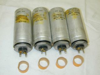 4x Cd 8mfd 600vdc 45 2a3 Western Electric 300b Tube Amplifier Capacitors [nos]
