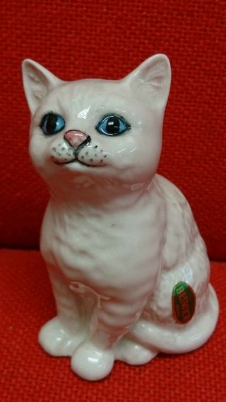 Early Vintage Beswick England White Persian Kitten No: 1886 Perfect