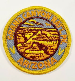 Vintage Grand Canyon National Park In Arizona Patch Hike Visit Tourist Travel