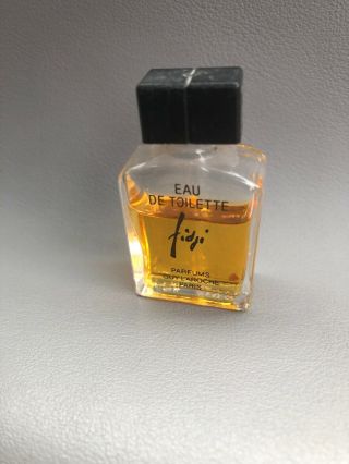Guy Laroche Fidji Mini Perfume 0.  13 Oz Eau De Toilette Vintage Edt Glass 85 Ful