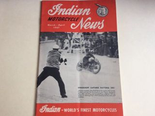 Vintage Indian Motorcycle News March/april 1947