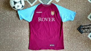 Aston Villa 2003 - 2004 Diadora Home Football Soccer Shirt Jersey S