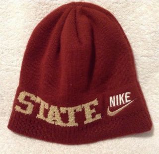Nike Team Florida State Seminoles Knit Beanie Hat Cap Maroon One Size FSU Noles 2