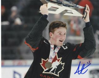 Alexis Lafreniere Signed Team Canada 2020 Draft 8x10 Photo Exact Proof