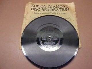 Vtg Edison Diamond Disc 78 Rpm Record 50690 R&l W/sleeve 1916 Old One Lqqk