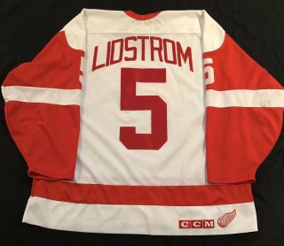 Ccm Nicklas Lidstrom Detroit Red Wings Jersey Size Xxl