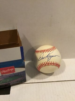 Dave Kingman Single Signed Official Nl White Baseball Autographed Auto Mets