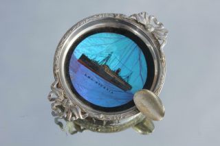 Cunard White Star Line Rms Ascania Butterfly Wing Ashtray Purchased Onboard