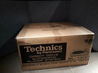 Technics Sl - 1300 Turntable Direct Drive Automatic Cond Box