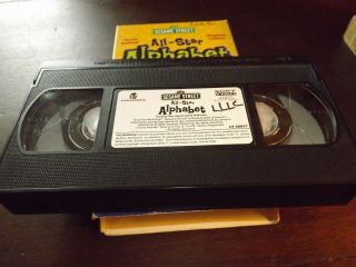 Vintage VHS Tape Sesame Street All - Star Alphabet 2
