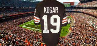 Bernie Kosar Autographed Custom Cleveland Browns Jersey Jsa Ee93112