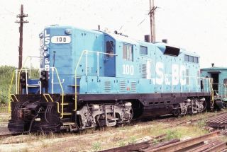 Ls&bc Lasalle Bureau County Railroad Locomotive Il Illinois Photo Slide