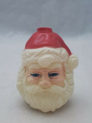 Vintage Blow Mold Santa Head Christmas Ornament
