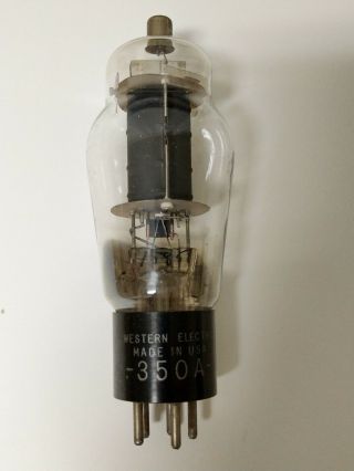 Western Electric 350a Tube For Amplifier Tv7b/u Strong 5000 Gm
