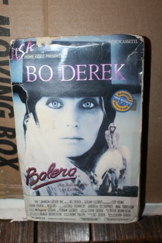 Vintage Vhs 1984 Bolero An Adventure In Ecstasy Big Box Bo Derek George Kennedy