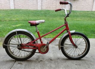 Vintage Schwinn Pixie Bike Red Color 1982 ? Has Mesinger Seat