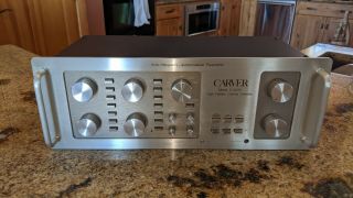 Carver C - 4000 Sonic Holography Preamplifier W/ Maunal,  Record And Box