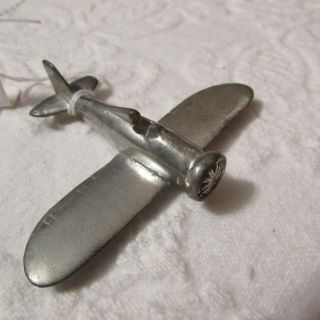Vintage Antique 1920s Metal Airplane Pin Art Deco Aviation Piece Rare