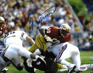 Ron Simmons Signed Wwe 8x10 Photo Psa/dna Fsu Florida State Football Picture