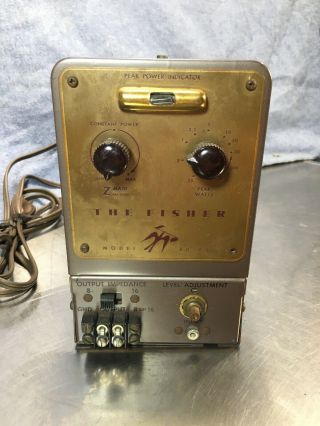 Fisher 80 AZ Mono Block Tube Amplifier Power Monitor,  8 Or 16 Impedance 2