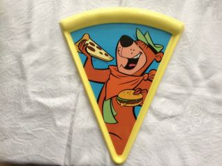 Vintage Hanna - Barbara Yogi Bear Party Plate 11.  5  Pizza Slice Shaped