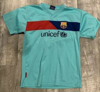 Fc Barcelona Messi Soccer Football Jersey Youth Size 12