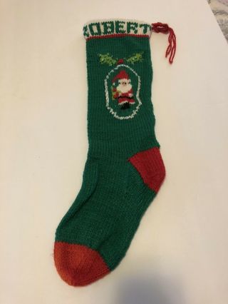 Vintage Christmas Stocking For “robert”