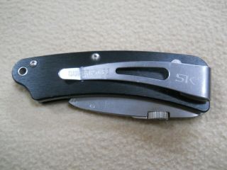 Vintage Superknife Sk2 Folding Box Cutter With Belt Clip