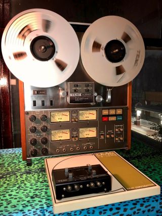 Teac A - 3340s - 4 - Track/ 15ips Reel To Reel Recorder W/ - Very Good,  Cond