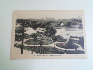 River Side Park,  Stratford,  Ontario,  Pub.  J H Kenner - Vintage Postcard §e1719