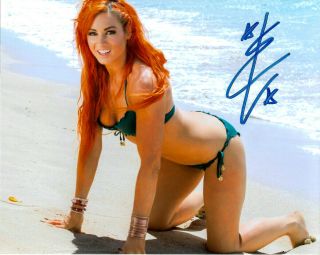 Wwe Becky Lynch Hand Signed Autographed 8x10 Wrestling Photo With J