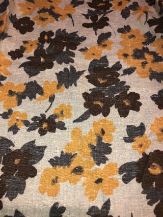 Vintage Floral Fabric 3 Yards 42 Inches Wide Fabrex Corporation