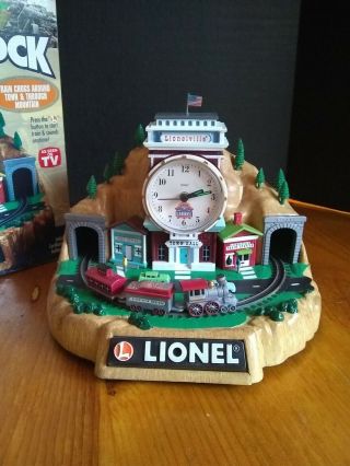 Lionel 100th Anniversary Train Clock; Comes With Certificate Of Authenticity.