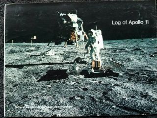 Vintage 12 Page Booklet Log Of Apollo 11 Nasa Space Program