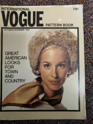 Vintage International Vogue Pattern Book Fashion October/november 1968