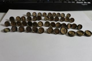 47 Vintage Royal Typewriter Keys For Crafts Jewelry Glass Top